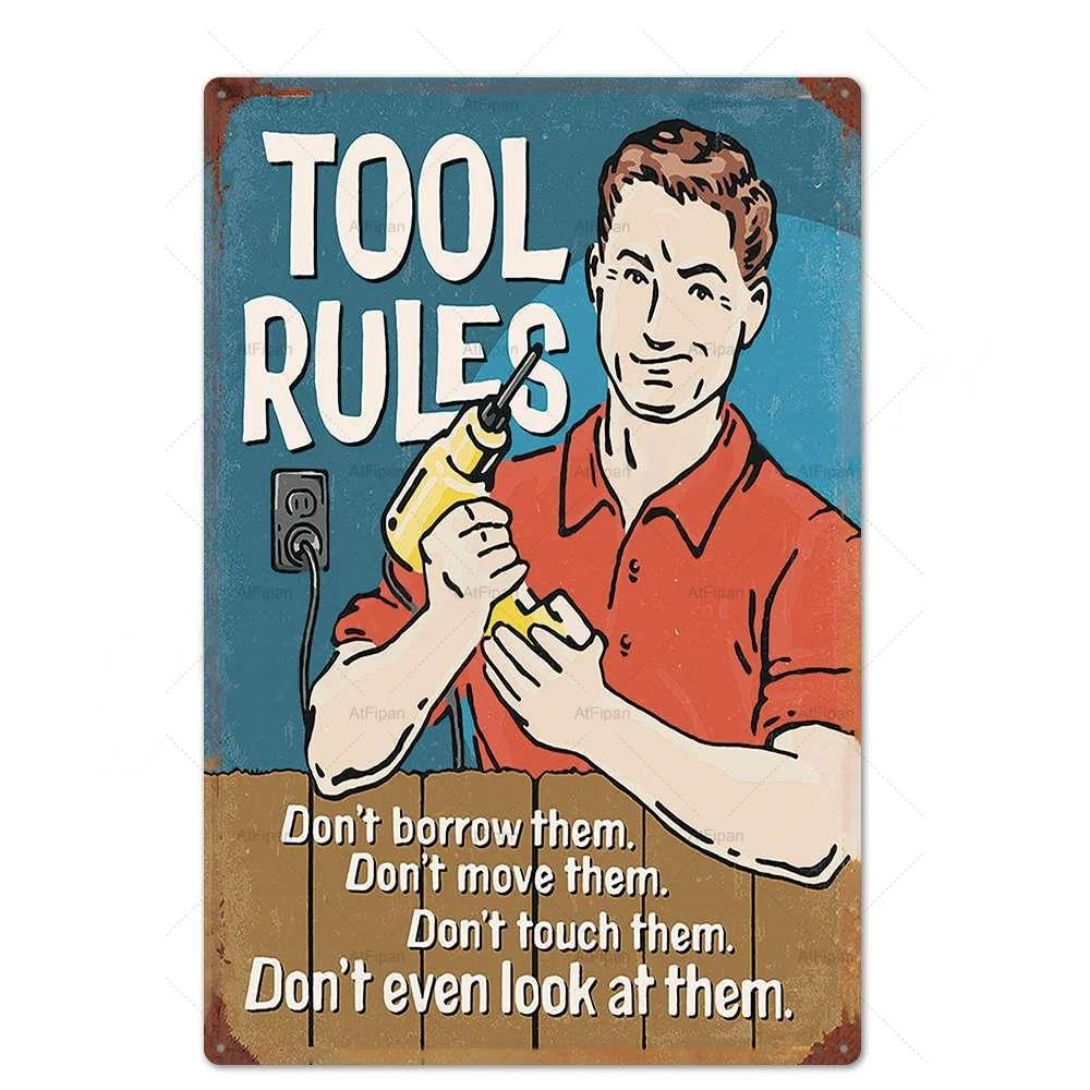 Винтажная металлическая жестяная табличка Ретро настенный декор Постер для гаража, автозаправки, автомастерской Идеальный акцент для домашнего декора