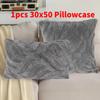 Stripe Solid Color Plush Pillowcase Cushion Cover Bedroon Fashion Decorations