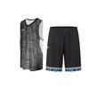 Under Armour Баскетбольный жилет с V-образным вырезом и принтом логотипа и шорты со средней талией, повседневный спортивный комплект для мужчин, черный цвет 23500102-001+24500211-001