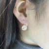 Фиолетовые Серьги-Звезды с Позолотой Розовым Золотом 18K, Тренд Легкой Роскоши, Высокоценные Серьги