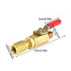 Pack of 3 Air Conditioning Refrigerant Ball Valve Kits Shut-off Valves Brass Material Repair Part for Multifuntion Use