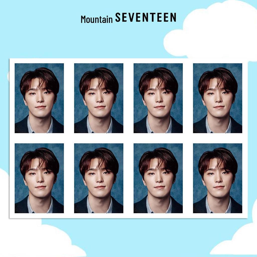 Американское фото на паспорт SEVENTEEN: Набор фотокарточек размером один дюйм с Хоши, THE 8, Мингю.