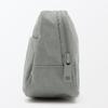 MUJI Сумка-косметичка из нейлона с эффектом мятости, с широким открытием, серая, L 18 x x 7 84475832 - (приблизительно. 11,5 см)