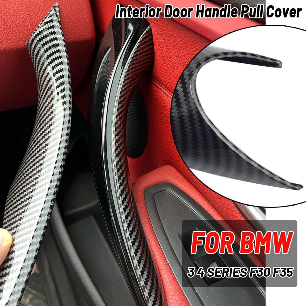 2 шт., внутренняя дверная ручка из углеродного волокна, защитный чехол для BMW 3 4 серии F30 F35 2012 2013 2014 2015 2016 2017