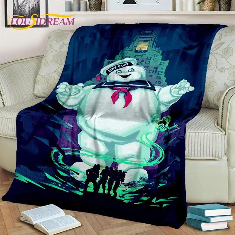 Одеяло G-Ghostbusters с героями мультфильмов, мягкое фланелевое одеяло для дома, спальни, кровати, дивана, пикника, офиса, пешего туризма, отдыха, сна, подарок