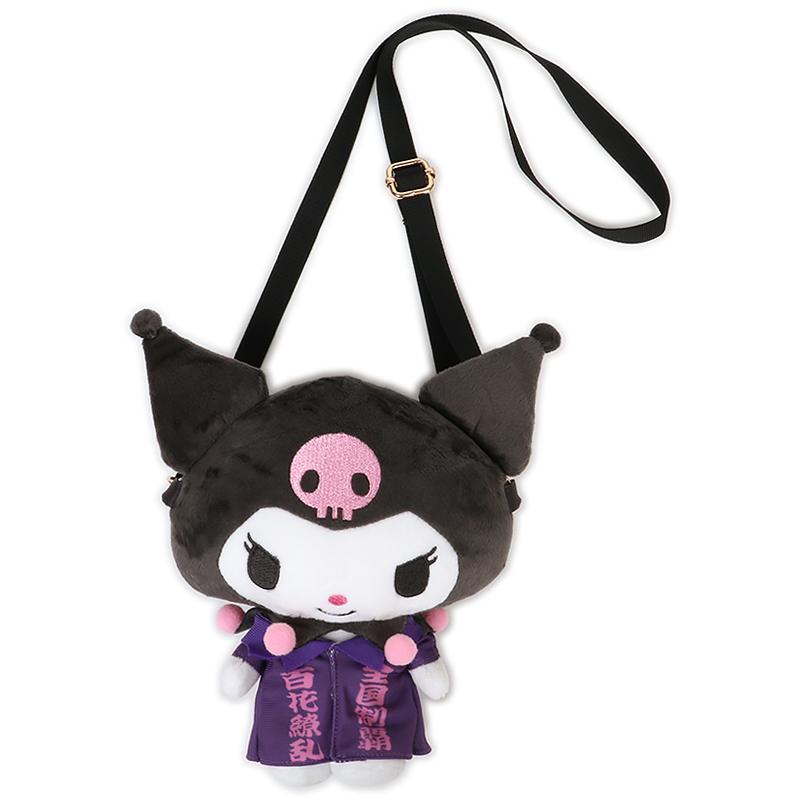 Sanrio Kuromi Gakuran Mini Shoulder Bag Pouch Youth Support Squad School Uniform Series Mini Plush Toy Character