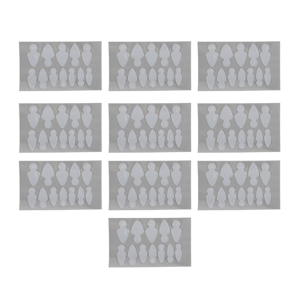 120PCS Dual Nail Form Reusable Dual Mold French Nail Tips Forms Guide Extension Manicure