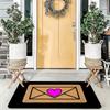 Heart Love Envelope Doormat Welcome Mat for Home Decor Entryway Rug Indoor Outdoor Gift Personalized Family Couple Mat 40x60cm