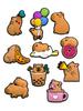 Джибитсы Капибара capybara Jibbitz 10 шт аксессуары крокс украшение