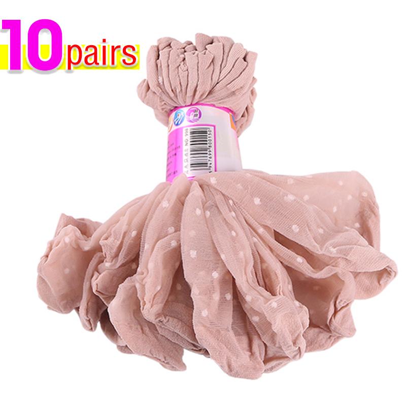 Женские дышащие носки Сексуальные черные носки с точечным узором цвета кожи для девочек Модные летние прохладные Высокоэластичные кружевные короткие носки