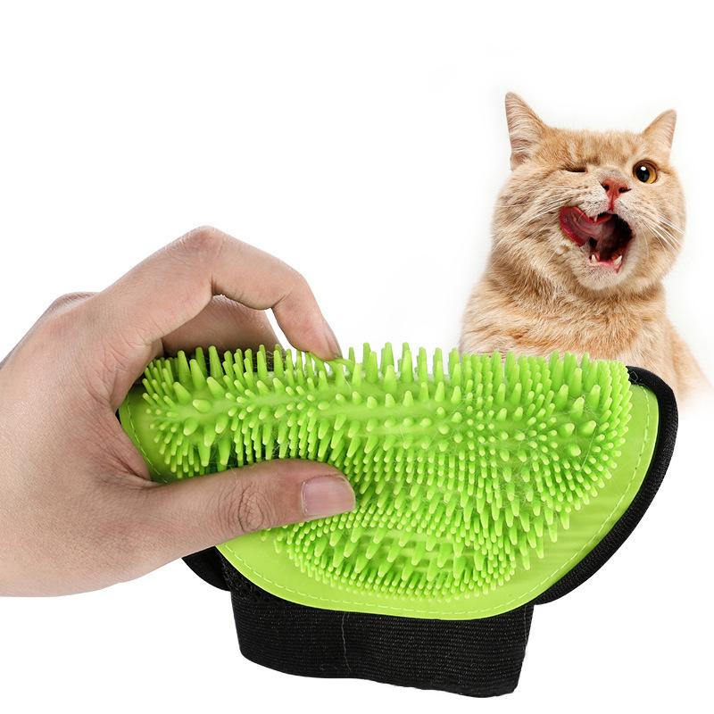 Pet Bath Massage Gloves Cat Hair Deshedding Brush Remover Brush For Animal Gloves Dog Comb For Cats Bath Clean Massage