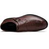 Мужские деловые туфли Monk Strap Slip on из натуральной кожи, повседневные туфли ручной работы для мужчин с пряжкой, большой размер 49