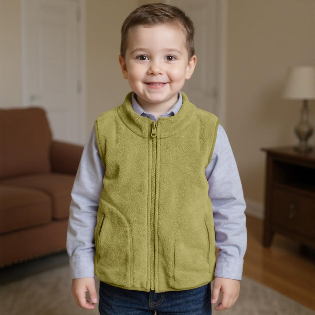 Детский жилет Флисовый жилет И зимний плюс бархатный утолщенный жилет Детский жилет