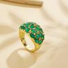 Новый дизайн, кольцо из стерлингового серебра 925 пробы, натуральный зеленый агат, драгоценный камень, модные украшения для женщин, подарок на помолвку, свидание и вечеринку