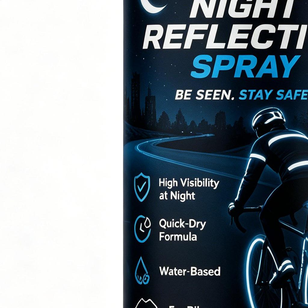 100ml Reflective Night Spray Paint For Night Riding Glows-in-The-Dark Paint Bright Spray Paint For Fabric Bicycles Skateboards 4