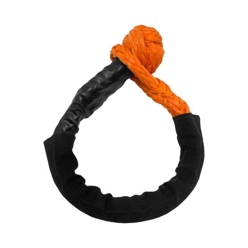 Hot Selling 14mm UHMWPE Soft Shackle Colorful 20 Tons Breaking Force Towing Strap for Off-Road Emergency Tools