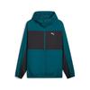 Comfortable Breathable Windproof Color Block Hooded Zip Design Long Sleeve Jacket Men Jackets Blue 684107-22