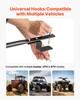 Tow Behind Lawn Spreader, 3m Spreading Width, Garden & Lawn Spreader with Universal Hitch, 38.6kg Capacity & 10 in All-Terrain Tires, Seed Fertilizer