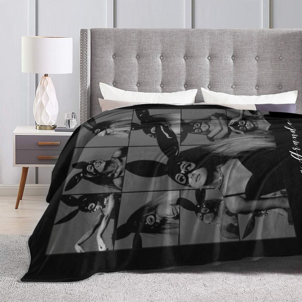Arianas Grandes the Eras Tour Blankets Flannel Spring/Autumn Breathable Super Warm Throw Blankets for Home Car Bedspread