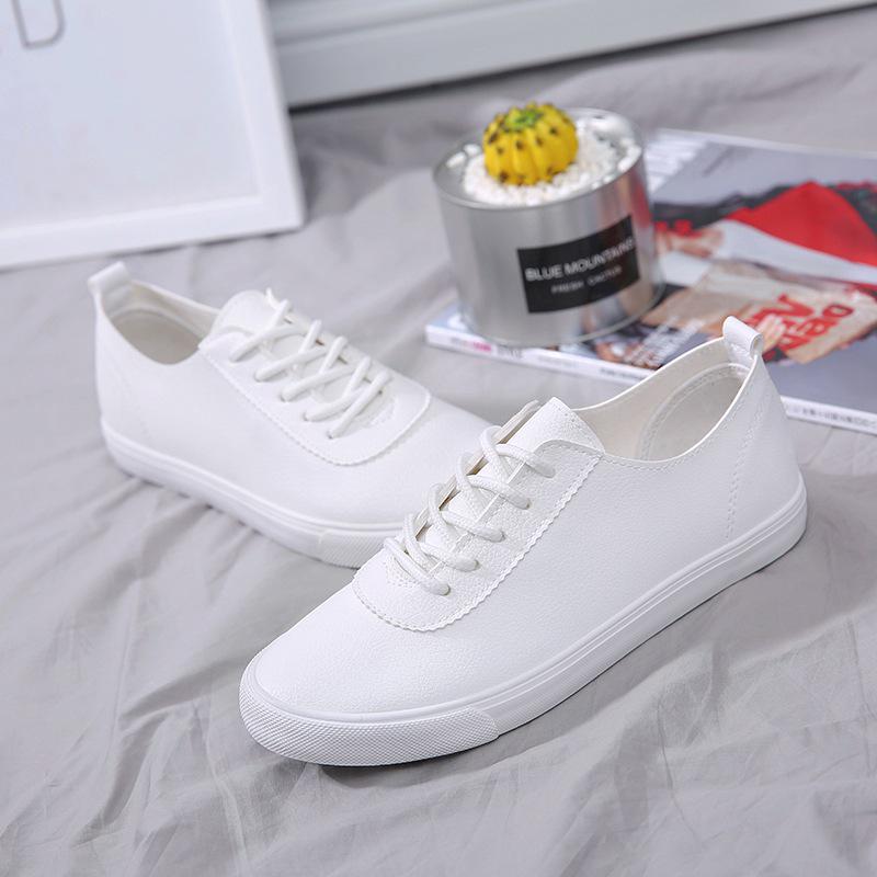 Мужские повседневные белые туфли, студенческие туфли для подростков, туфли для скейтбординга на плоской подошве, мужские спортивные туфли на шнуровке, легкие мужские туфли