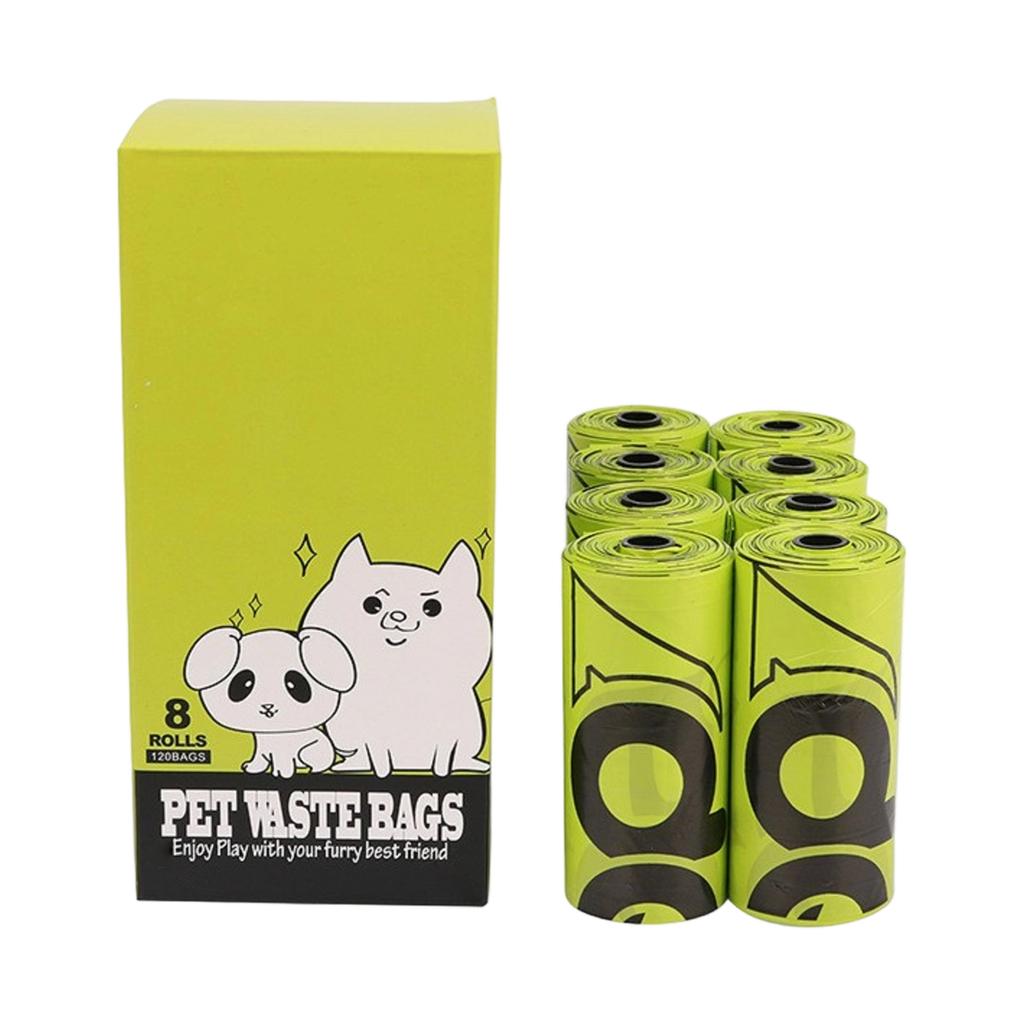 Биоразлагаемые пакеты для собачьего кала, рулоны, очень толстые, непротекаемые, пакеты для уборки мусора, для выгула и путешествий с животными на открытом воздухе, с дозатором