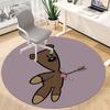 1pc Teddy Bear Office Round Area Rug,  Mat Suitable ForOffice, Under Office Chairs Bedroom Living Room Home Decor, Room Deco