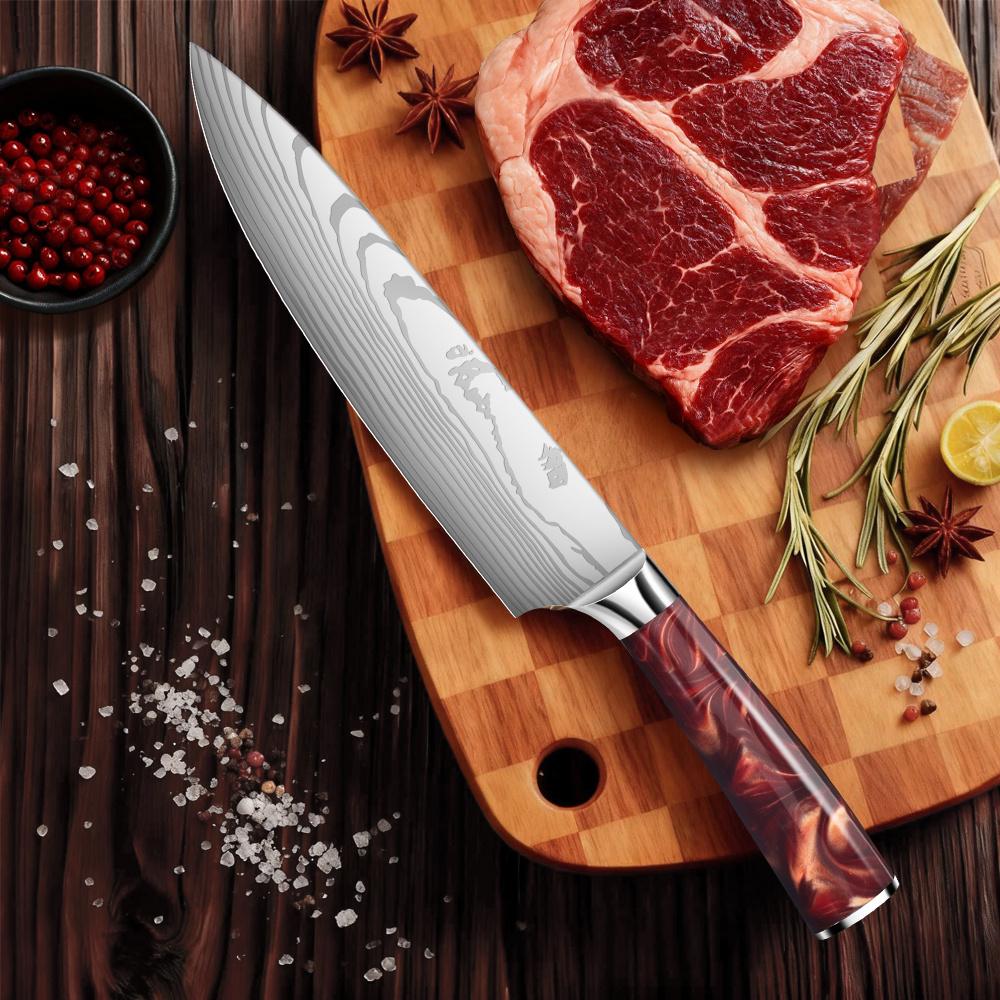 Chef's Knife, Cooking Knife, Kitchen Knife, Ultra Sharp Meat Cleaver, Multi-functional Slicing Knife, Vegetable Knife