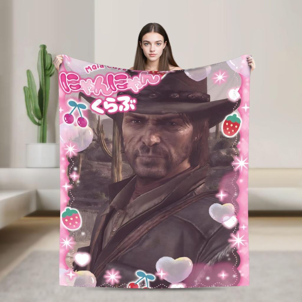 Arthur Morgan  Super Soft Blanket  Aesthetic Home Decor Flannel Bedspread Sofa Bed Cover