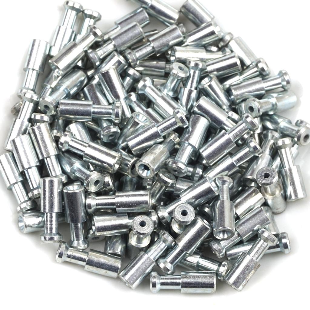 BCR007 100 шт. автомобильный оконный регулятор, намоточное устройство для ремонта, стальной трос, конец троса, фитинг, стопорная втулка, обжимная заклепка 5,5x16/1,7 мм