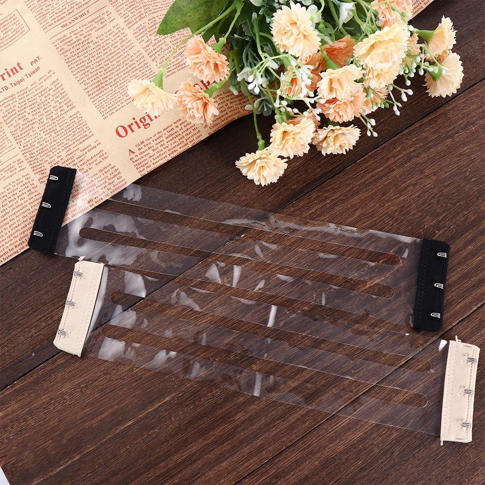 3 Hooks Solid Color Entension Buckle Bra Accessories Transparent Bra Strap Extender Shoulder Strap