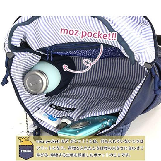Мини-рюкзак из меланжевой ткани черный [Mozu] ZZEI-04
