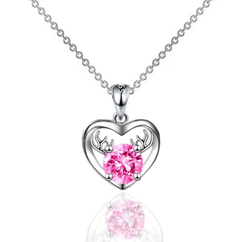 Подвеска в форме сердца из серебра 925 пробы, подарок на день рождения для девушки, цепочка в форме сердца для возлюбленной из стерлингового серебра, женская легкая роскошная цепочка на ключицу