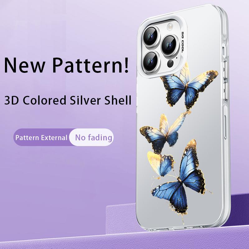 Модный чехол-бабочка для iPhone 16E 16 15 14 13 12 11 Pro Max XR X XS 7 8 14 15 Plus SE2 SE4 SE 2022 2020 2025