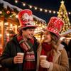 Funny Christmas Bucket Hats Soft Xmas Photo Hat Cute Holiday Hat  Holiday Party