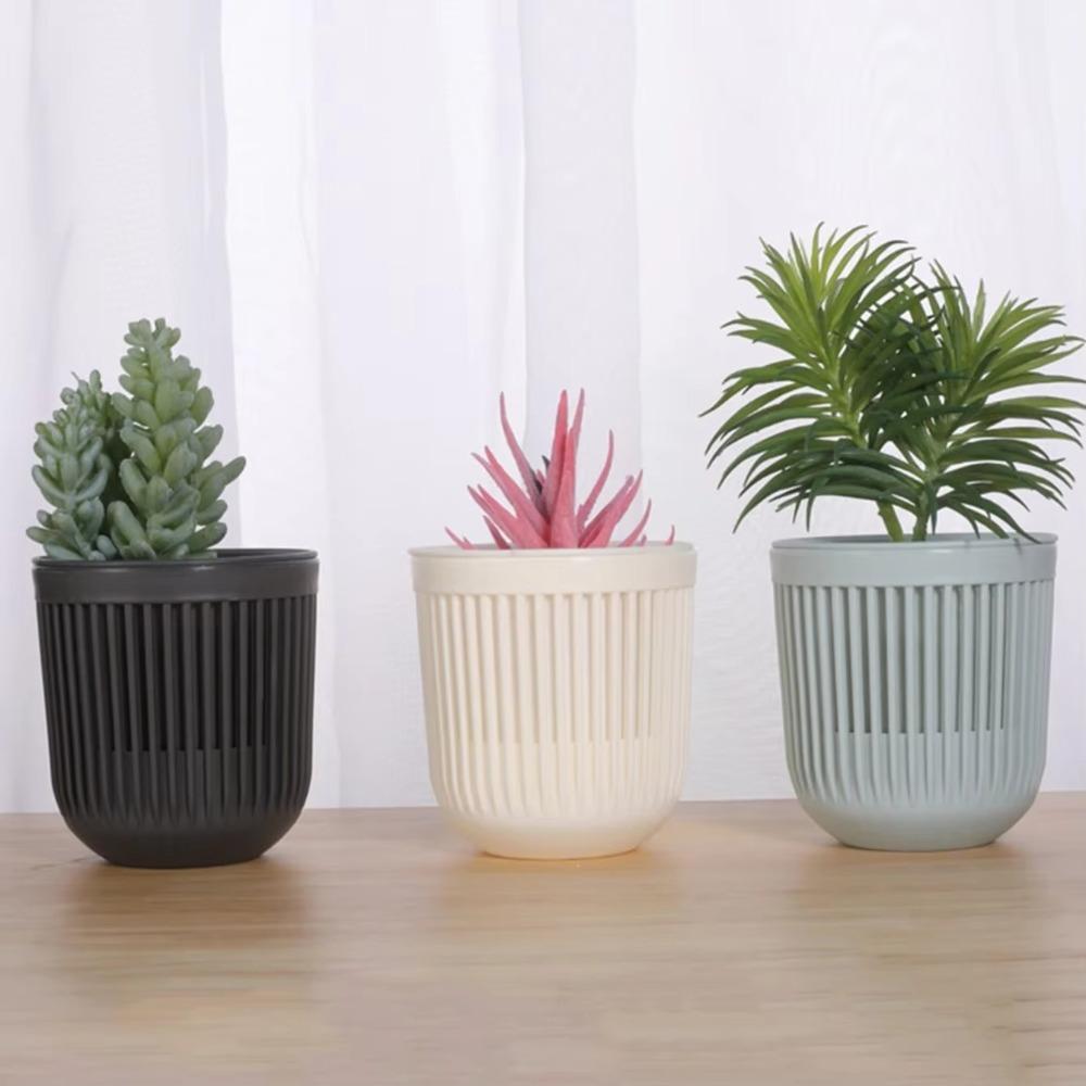 Пластиковый подвесной цветочный горшок, двухслойный садовый горшок, новый кашпо