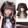 Ищу Длинный Кудрявый Волос Двойной Хвост Синтетический Парик Женская Мода Милый Мелированный Хэллоуин Лолита Двойной Хвост Длинный Кудрявый Парик
