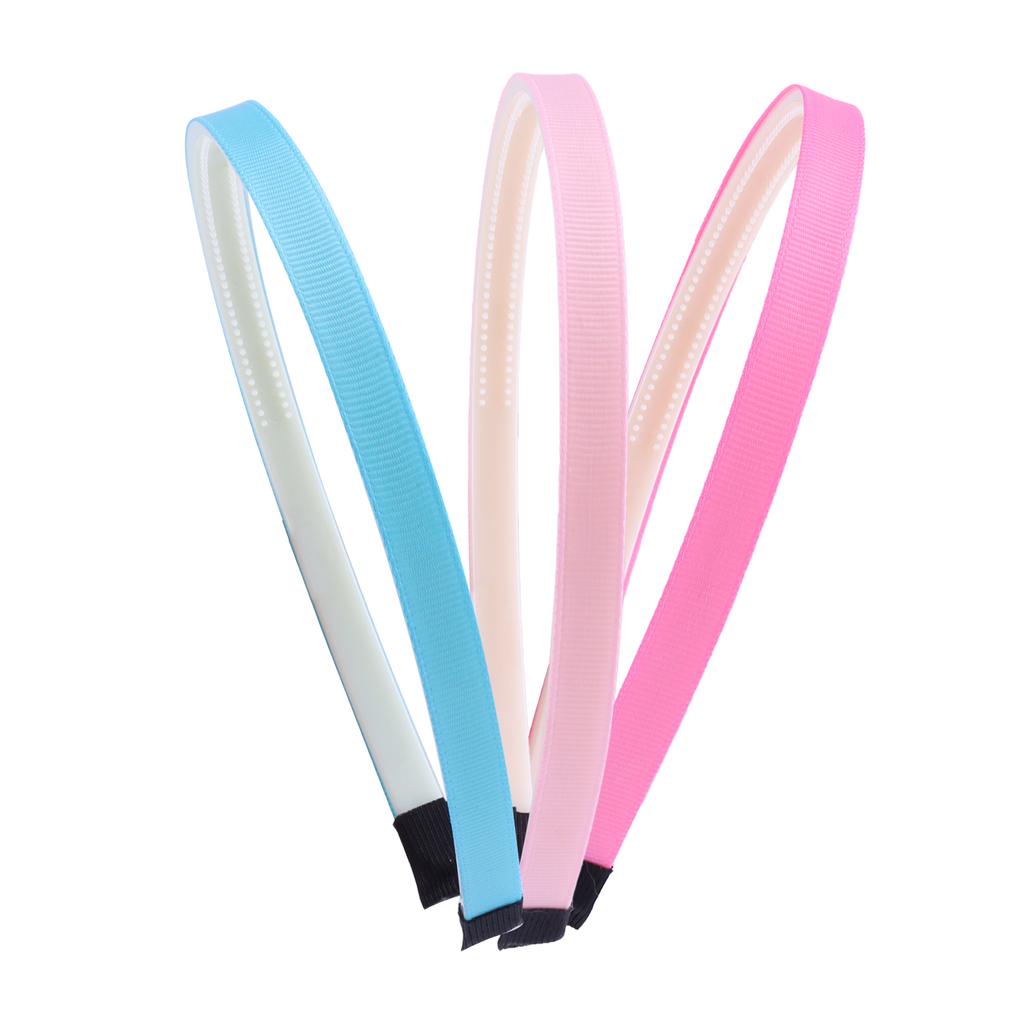 15pcs Grosgrain Crafts Headbands for Girls Solid Color Headbands with Teeth DIY Craft Hairbands Hair Pieces Hair Accessories