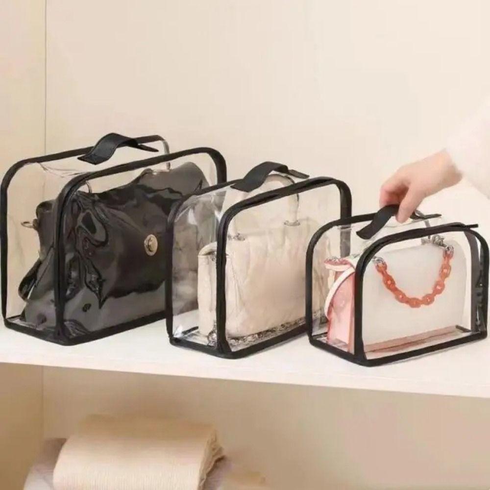 PVC Dust Bags Transparent Cosmetic Makeup Bag Simple Protective Sleeve Bathroom