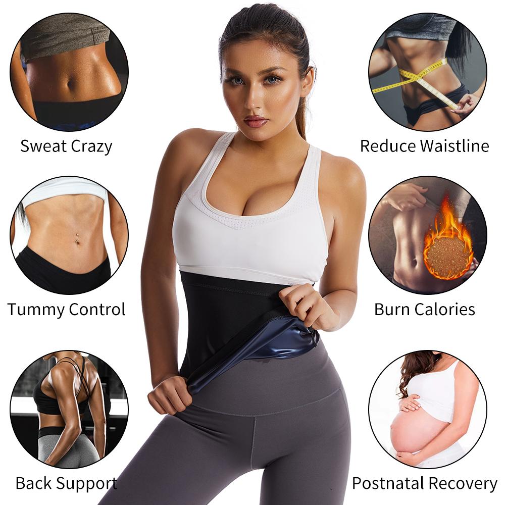 Women Belly Sweat Band Waist Trimmer Belt Fat Burning Stomach Wraps Weight Loss Slimming Body Shaper Sauna Waist Trainer Corset