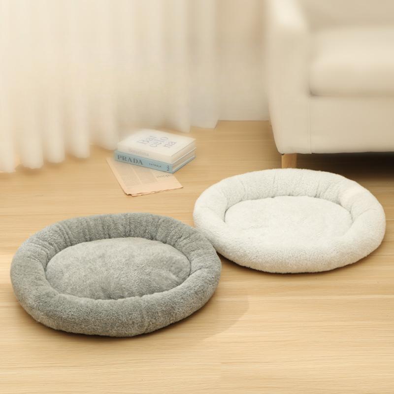 Гнездо для кошек на все времена года, круглая лежанка для кошек, гнездо для домашних животных, теплая будка для собак на осень и зиму, лежанка для собак, товары для животных