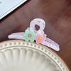 Trendy Floral Hair Claw Clip In Multiple Color Options For Chic Casual Looks