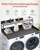 VEVOR Washer Dryer Countertop with 2-Tier Shelf, 54" x 27" Wooden Washer and Dryer Countertop with Anti-Slip Pads