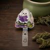 Halloween Office Decor Retractable Badge Reel Ghost Black Cat And Pumpkin Design Acrylic Id Reel 360 Degree Rotating ID Holder for Nurses Staff Card