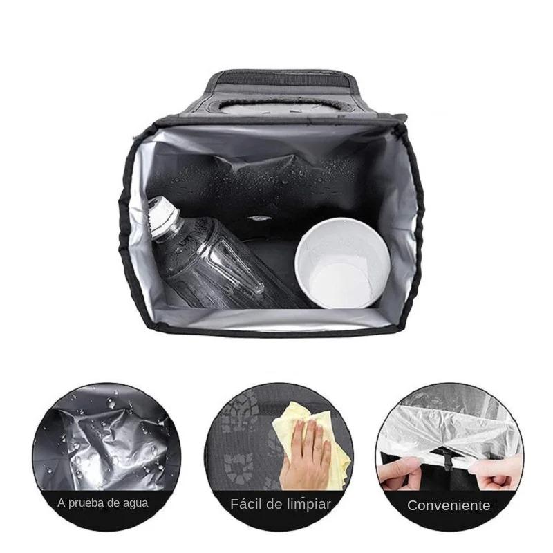 Portable Car Trash Can Foldable Storage Box-Multifunctional Vehicle Organizer Car Waste Bin Compact Storage Bin for Car Interior