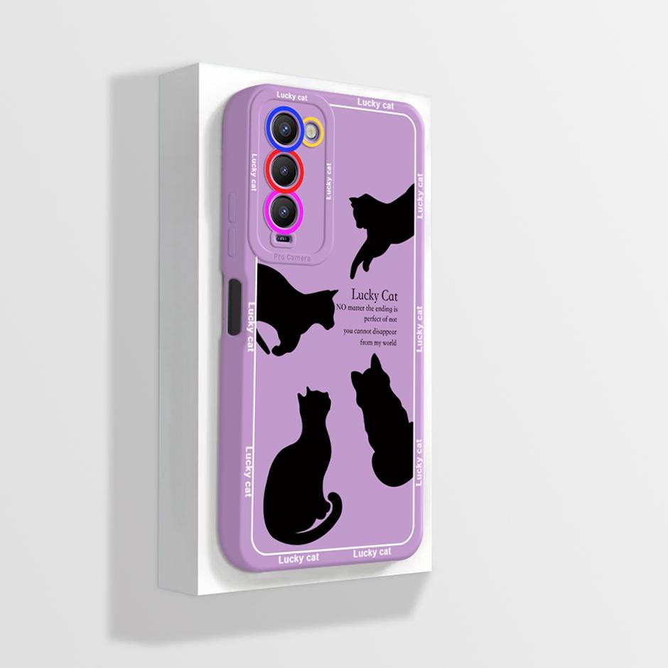 For Tecno Camon 18 18P Case CH6 CH7 Soft Silicone Phone Cover for Camon 18 Camon18 P Camon18P Cases Straight Edge Bumper Fundas