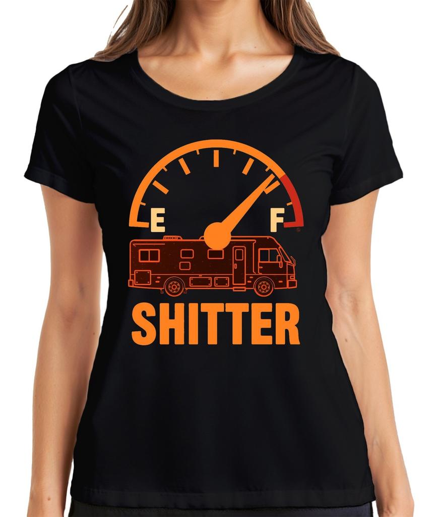 SHITTER Motorhome Camping Camper Caravan Lovely Present Ladies T-Shirt