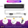 2Pcs LED Matrix Pixel Panel Light Bluetooth App Control Scrolling Advertising 5V USB LED Car Sign Animation Programmable For Ca