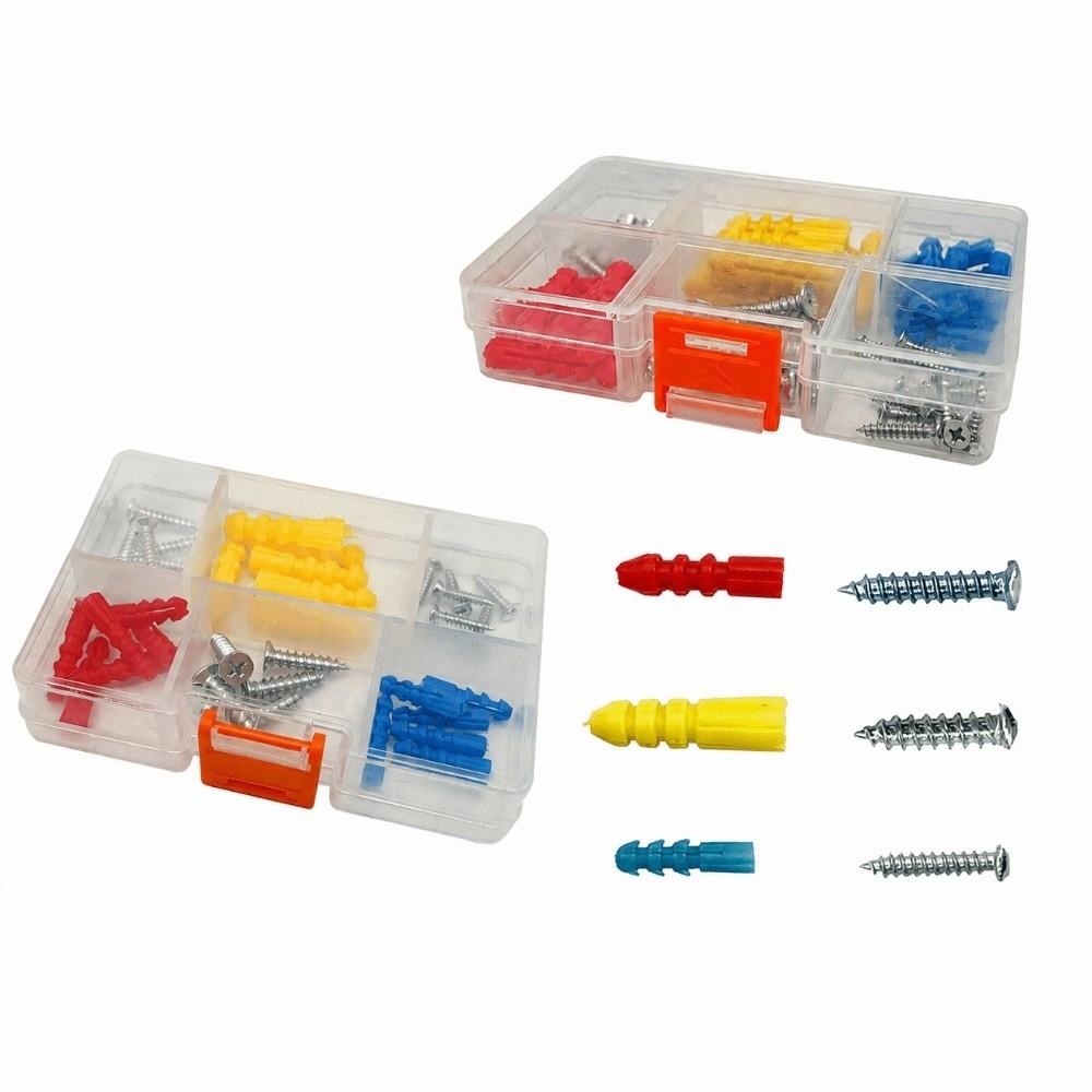 Stainless Steel Expansion Screw Set Ribbed Plastic Electric Tool Screw Set  For Electric Tools