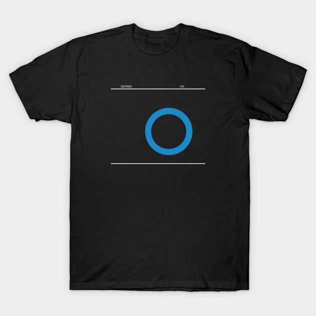 Asian Size Men Black Print T-shirt Germs Fanart No-Cut Heat Transfer Print Cotton Tshirt