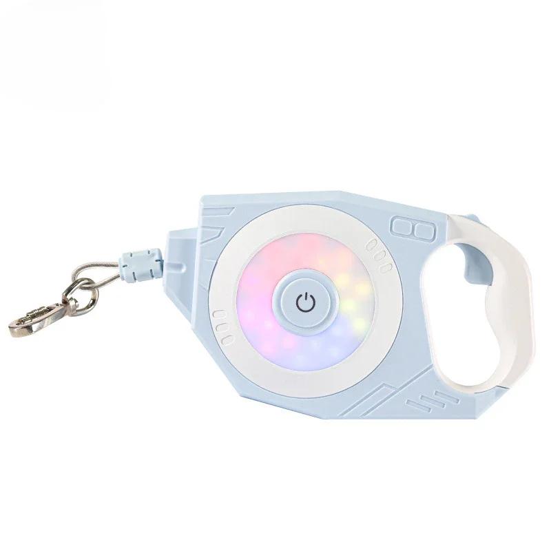 Автоматический поводок-рулетка для собак длиной 4 м со светодиодной подсветкой и лазерной игрушкой, роскошный поводок для маленьких и средних собак, аксессуары для выгула собак